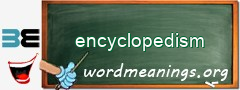 WordMeaning blackboard for encyclopedism